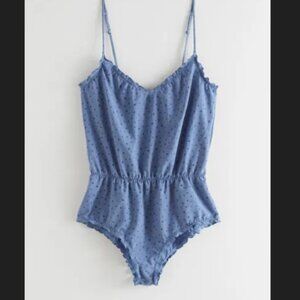 & Other Stories 
Frilled Strappy Bodysuit NWOT